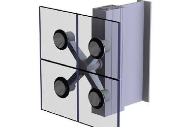 Suspended Glass With Spider